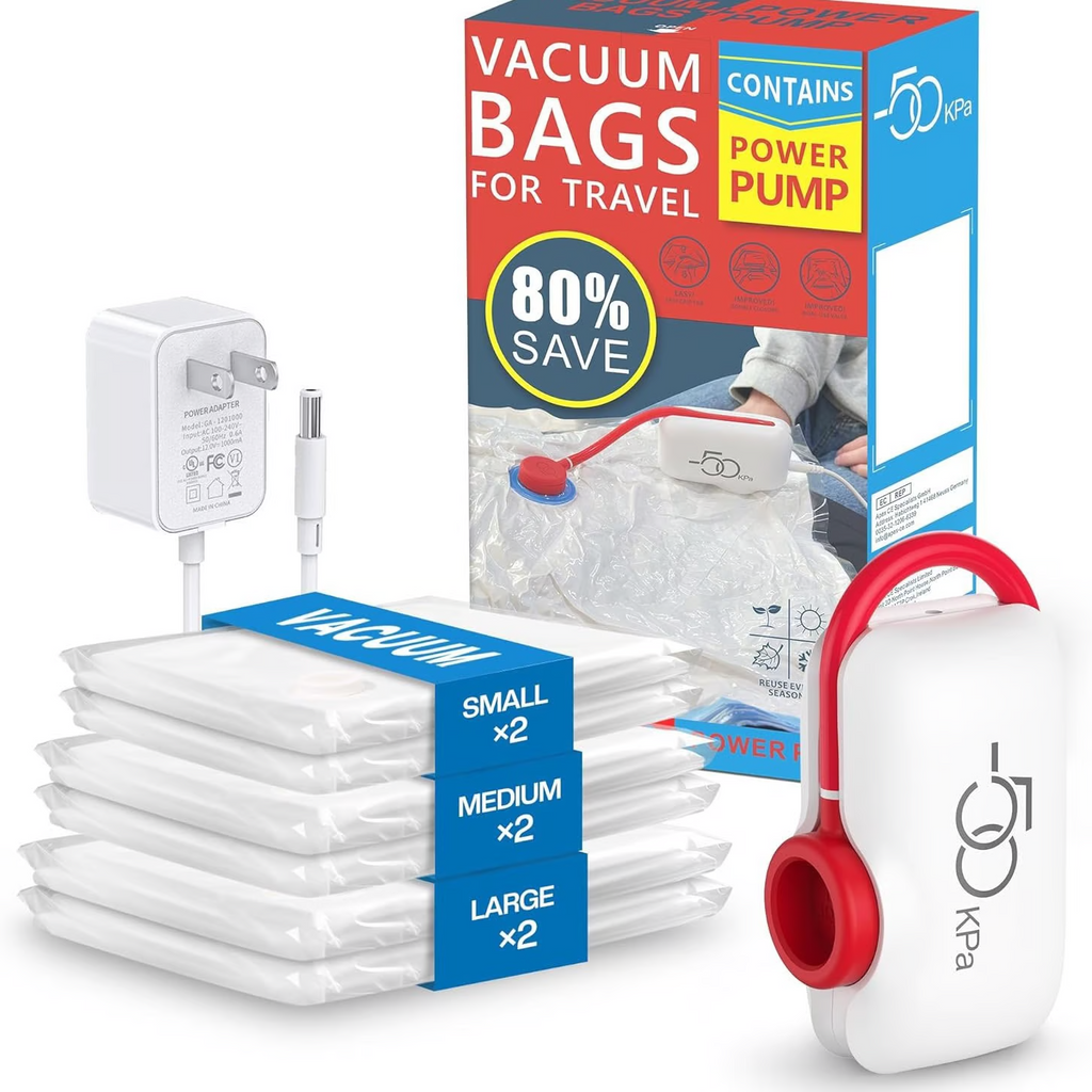🎁2026 Nieuw binnen 50% KORTING💥 🔥 6-delig USB elektrische vacuümpakket – Besparing van ruimte. reizen met weinig bagage!