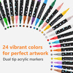 🔥Hot Sale 50% KORTING🎁Dual-Tip Glitter Marker Pen