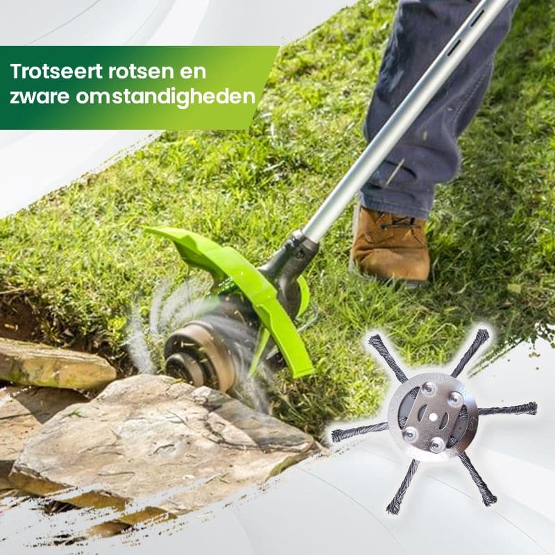 💪 Professionele Staaldraad Trimmerkop – Geen Brekende Nylon Draad Meer | Nu Stapelkorting