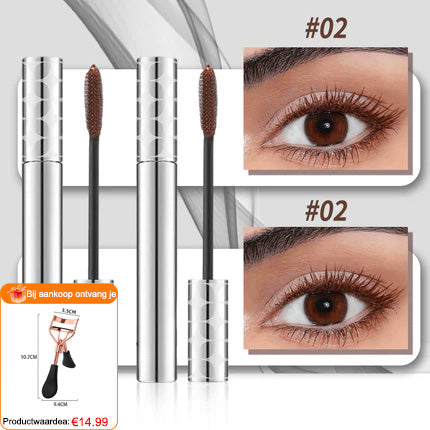 🎉2 VOOR DE PRIJS VAN 1🎉 Tubing Mascara Duo in zwart en bruin voor wimpermake-up