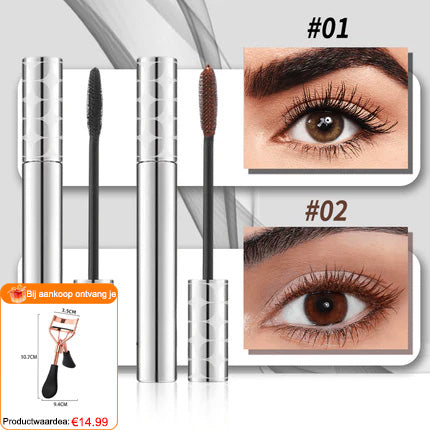 🎉2 VOOR DE PRIJS VAN 1🎉 Tubing Mascara Duo in zwart en bruin voor wimpermake-up