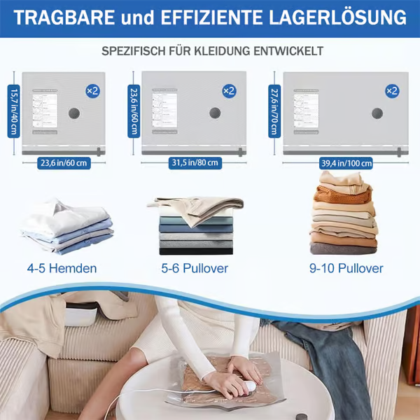 🎁2026 Nieuw binnen 50% KORTING💥 🔥 6-delig USB elektrische vacuümpakket – Besparing van ruimte. reizen met weinig bagage!