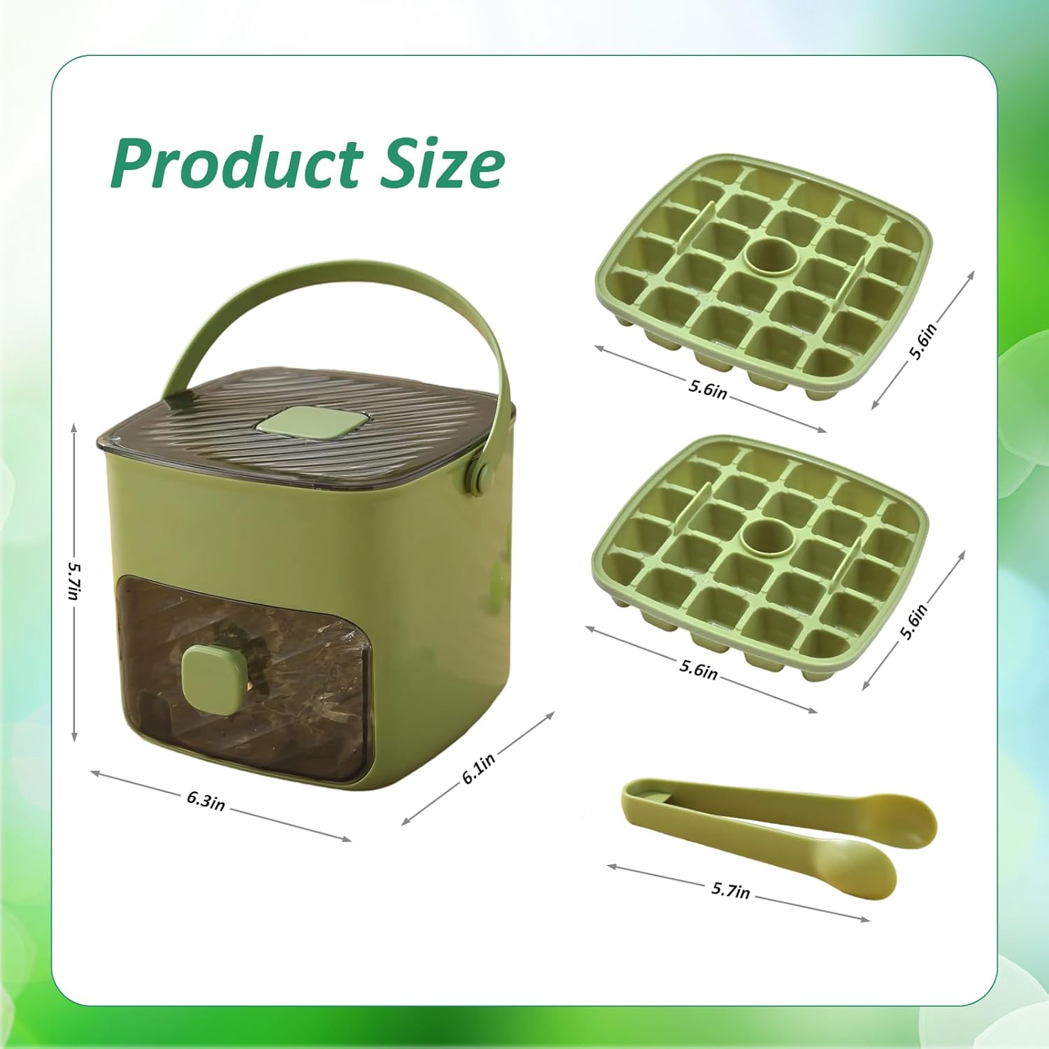 ☀️Summer Hot Sale 50% Off🧊Portable Ice Maker with Lid and Storage Box
