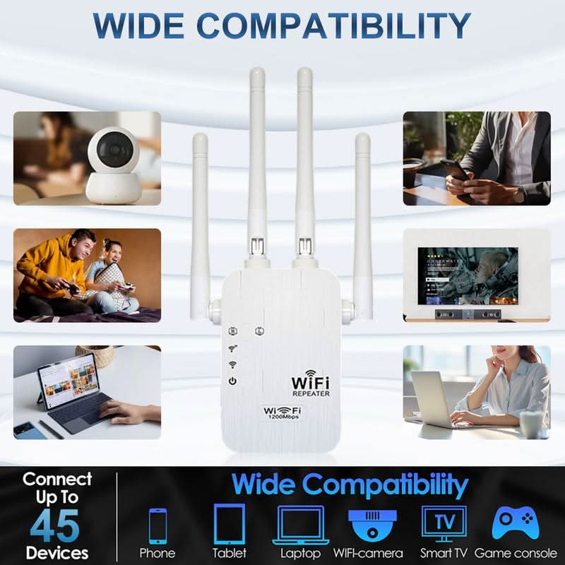 🔥 Hot Sale : 50% korting! WiFi-versterker 2026 – 1200 Mbps. dual-band. dekt 930 m² & 50 apparaten 📶🎄