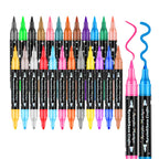 🔥Hot Sale 50% KORTING🎁Dual-Tip Glitter Marker Pen