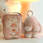 🐰 Handgemaakte Zachte Konijnen PomPom Sleutelhanger – Imitatiebont & Schattig Tasaccessoire!