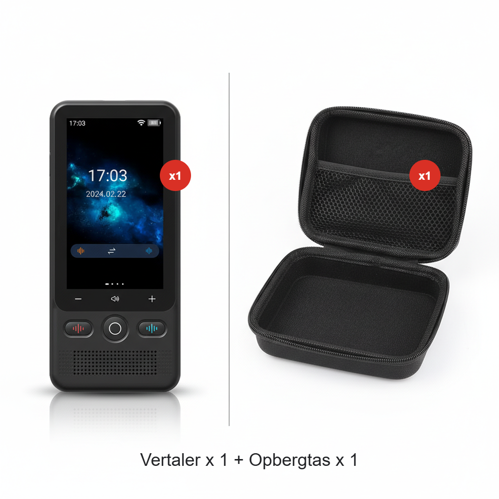 📢📢 50% korting!! ⏰📲 2-in-1 draagbaar vertaalapparaat – Realtime vertaling. 🌍 138 offline talen. 🔋 Extreem lange batterijduur | Perfect voor wereldreizigers ✈️