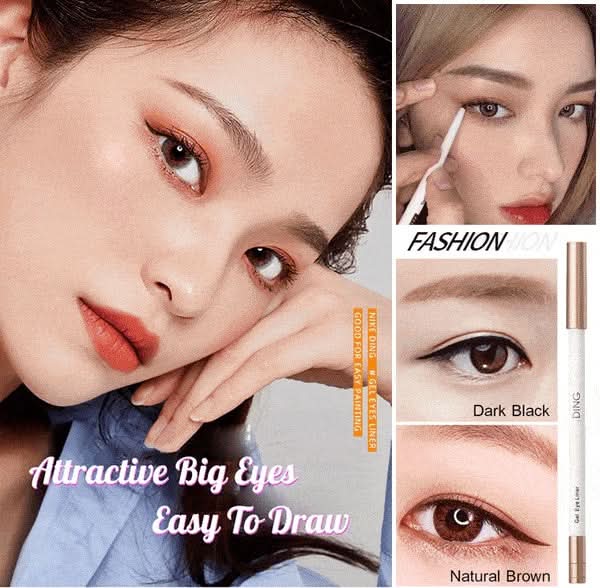 Sneldrogende. langdurige. waterdichte en zweetbestendige eyeliner
