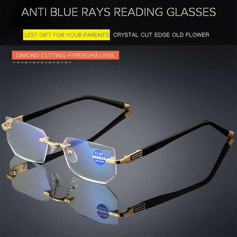 🎁Hete verkoop 50% korting 💖Nieuwe saffier hoge hardheid anti-blauw Progressieve ver en dichtbij Dual-Use leesbril👓