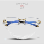 🎁Hete verkoop 50% korting 💖Nieuwe saffier hoge hardheid anti-blauw Progressieve ver en dichtbij Dual-Use leesbril👓