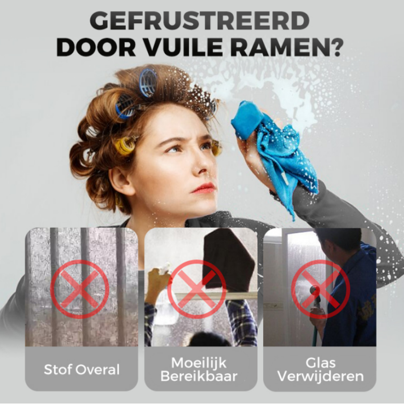 ✨ Uitverkoop 50% Korting🔥2-in-1 Raamhor Schoonmaakborstel