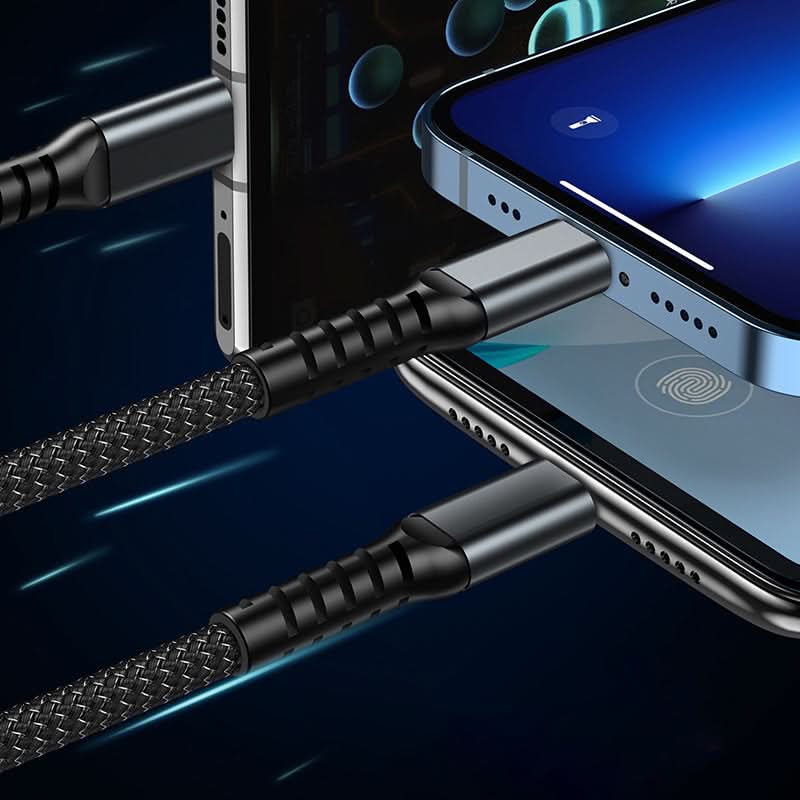 ⚡Transparante. lichtgevende 3-in-1 supersnelle oplaadkabel
