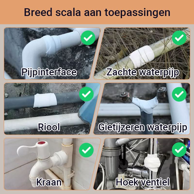 Siliconen Kleefband voor Loodgieterswerk Reparatie
