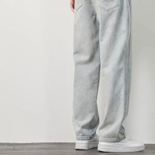 🔈 50% KORTING | Heren Losse Rechte Jeans – Relaxed Fit. Tijdloze Look & Dagelijks Comfort 👖