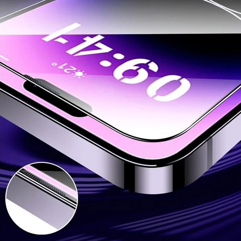 Snel aan te brengen anti-stof en blauw licht scherm privacy protector voor iPhone