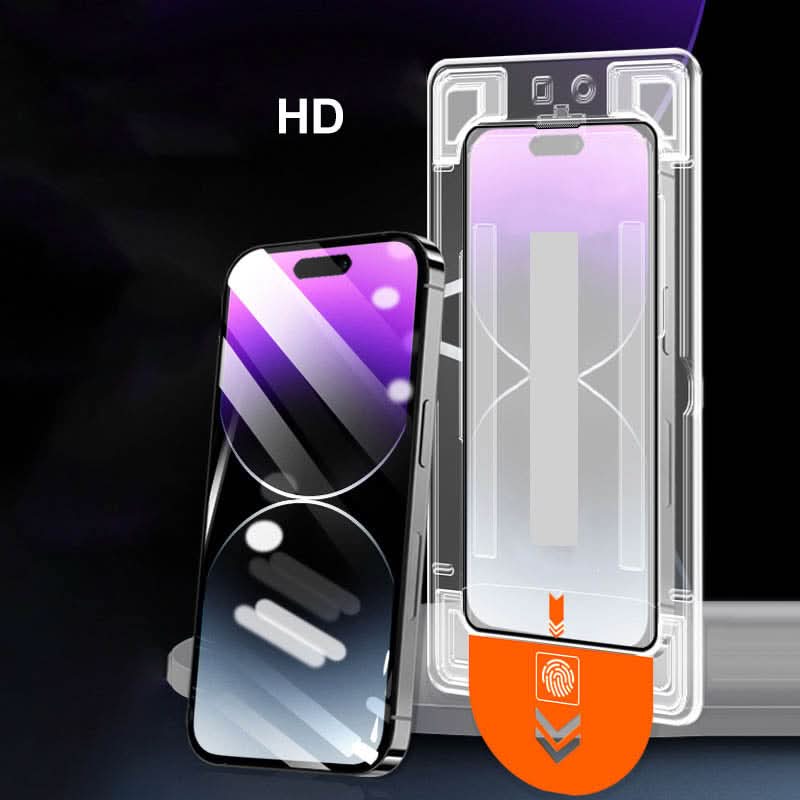 Snel aan te brengen anti-stof en blauw licht scherm privacy protector voor iPhone
