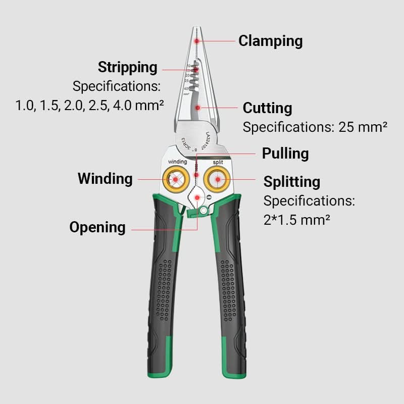 🎉 Nieuwjaarsuitverkoop - 50% korting! 🎆 8-in-1 Multifunctionele Draadstripper Schaar