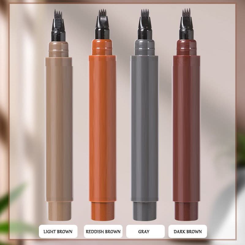 🎁Koop 1 en krijg 2 gratis🔥Waterdichte vierpuntspen voor baard en wenkbrauwen