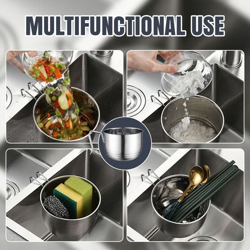 🔥Koop 1 krijg 1 gratis🔥Multifunctionele roestvrijstalen hangende zeefmand voor gootsteen
