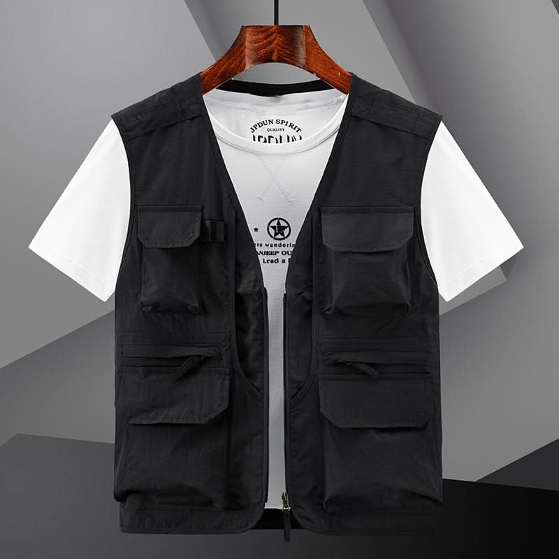 ⏳ Beperkte tijd 50% korting! 🔥Lichtgewicht. ademend multi-pocket vest voor heren buitenshuis🔥(Hoe meer je koopt. hoe hoger de korting)