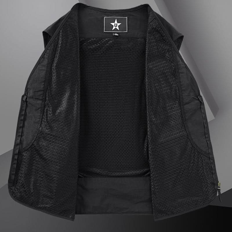 ⏳ Beperkte tijd 50% korting! 🔥Lichtgewicht. ademend multi-pocket vest voor heren buitenshuis🔥(Hoe meer je koopt. hoe hoger de korting)