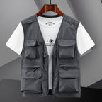 ⏳ Beperkte tijd 50% korting! 🔥Lichtgewicht. ademend multi-pocket vest voor heren buitenshuis🔥(Hoe meer je koopt. hoe hoger de korting)