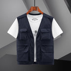 ⏳ Beperkte tijd 50% korting! 🔥Lichtgewicht. ademend multi-pocket vest voor heren buitenshuis🔥(Hoe meer je koopt. hoe hoger de korting)