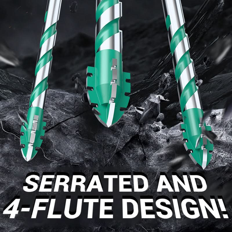 Greene® 4PCS Premium 4-spoed getande boorkantset