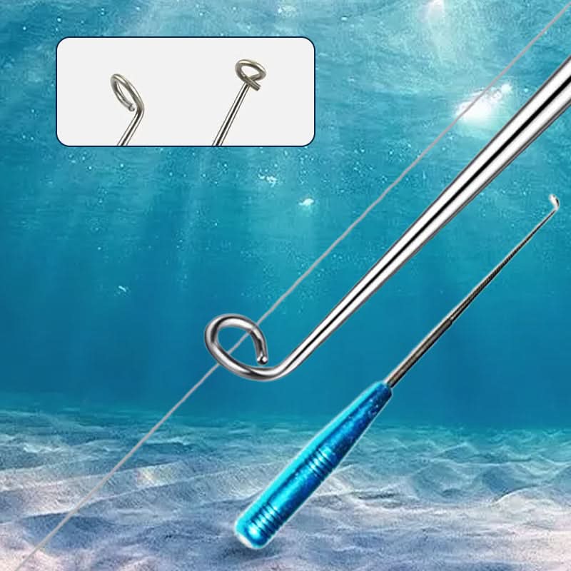 Metalen vishaak verwijderaar met transparante opbergkoker