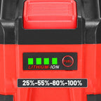 20V lithium-ionbatterij met hoge capaciteit. oplaadbaar voor snoerloos elektrisch gereed