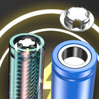20V lithium-ionbatterij met hoge capaciteit. oplaadbaar voor snoerloos elektrisch gereed
