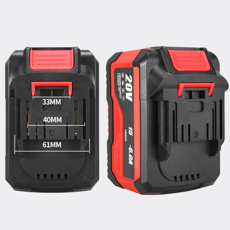 20V lithium-ionbatterij met hoge capaciteit. oplaadbaar voor snoerloos elektrisch gereed