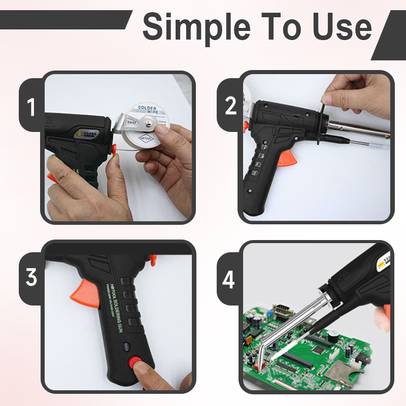 Efficiënte handzame soldeerpistool set