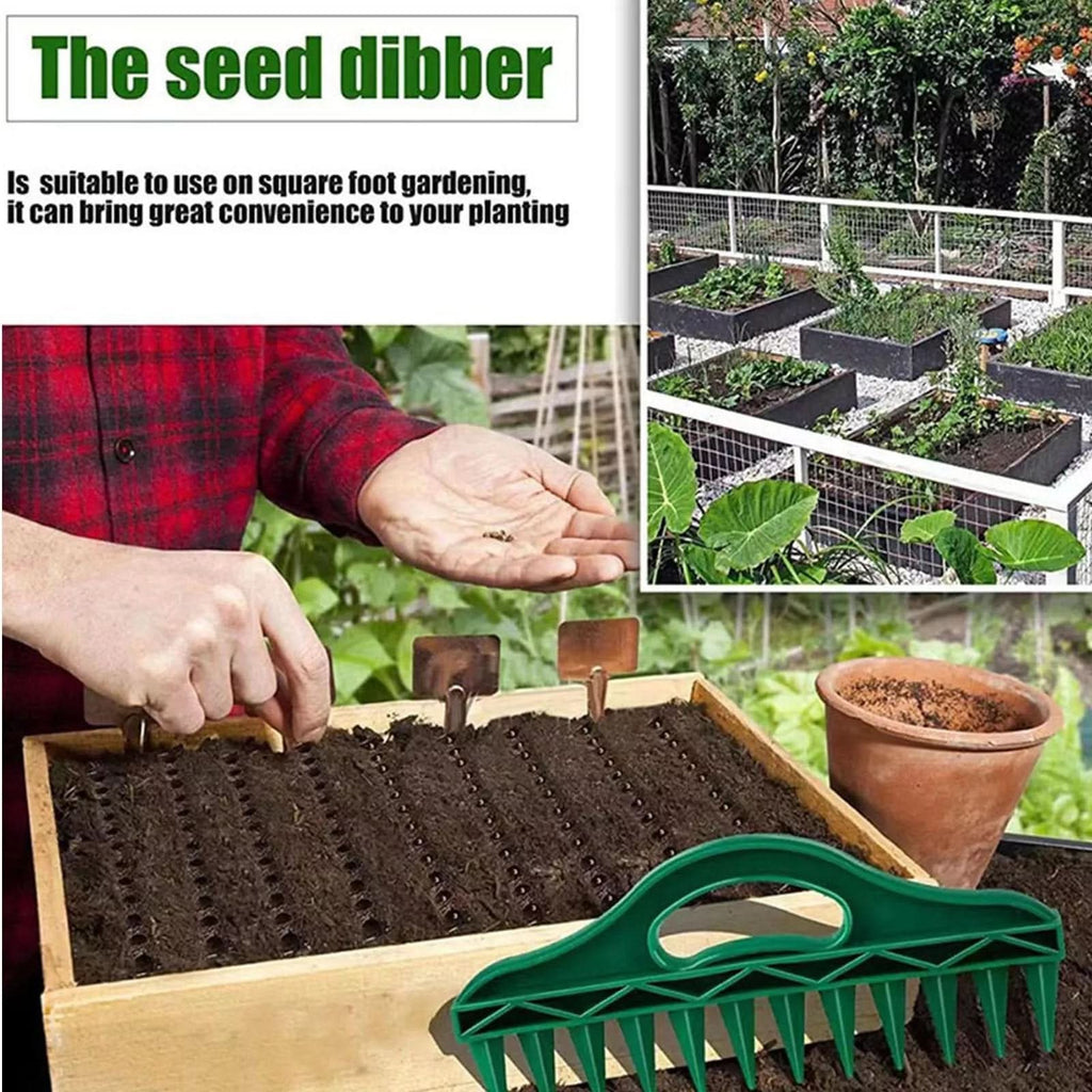 🌱Afstandhouder voor tuinzaden & planthout - precisieplantgereedschap met 12 gaten