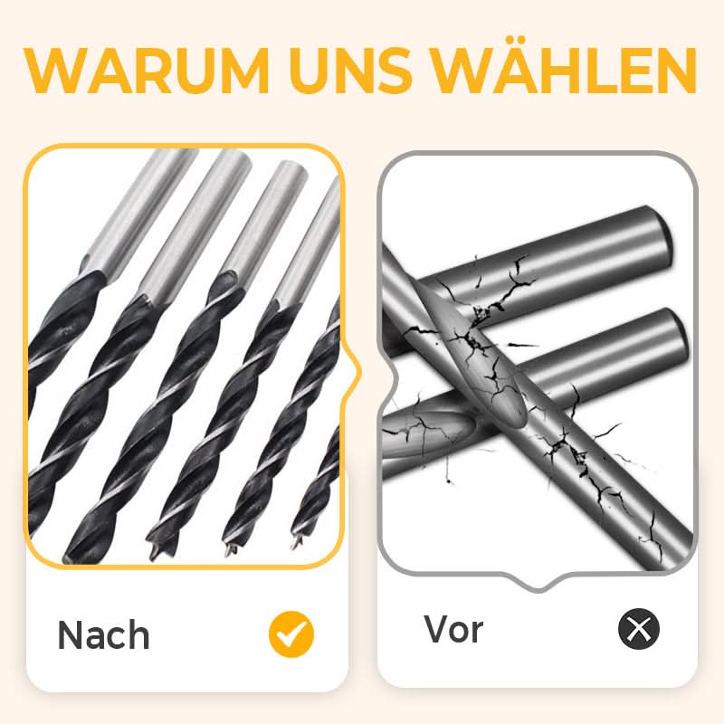 Multifunctionele duurzame spiraalboorset