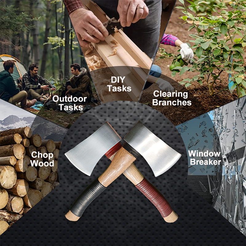 Durable Hatchet with Wood Handle👍
