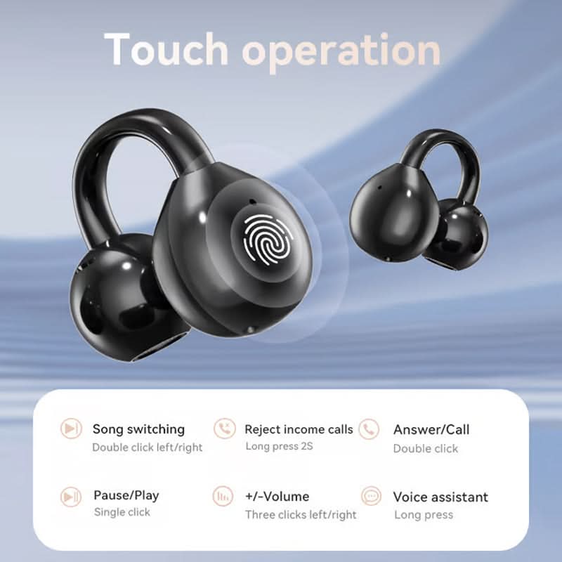 🎧Bluetooth Clip On Oortelefoons - Draadloze Vrijheid Muziek On-the-Go Stijlvol en Handig