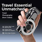4-in-1 Magnetische Selfiestick met Statief - 360° Draaibaar & Afstandsbediening