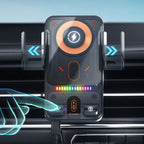 ✨ Beperkte voorraad beschikbaar. mis het niet!🙌Slimme 2-in-1 telefoonhouder voor in de auto met draaifunctie en draadloze oplader