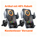 ✨ Beperkte voorraad beschikbaar. mis het niet!🙌Slimme 2-in-1 telefoonhouder voor in de auto met draaifunctie en draadloze oplader