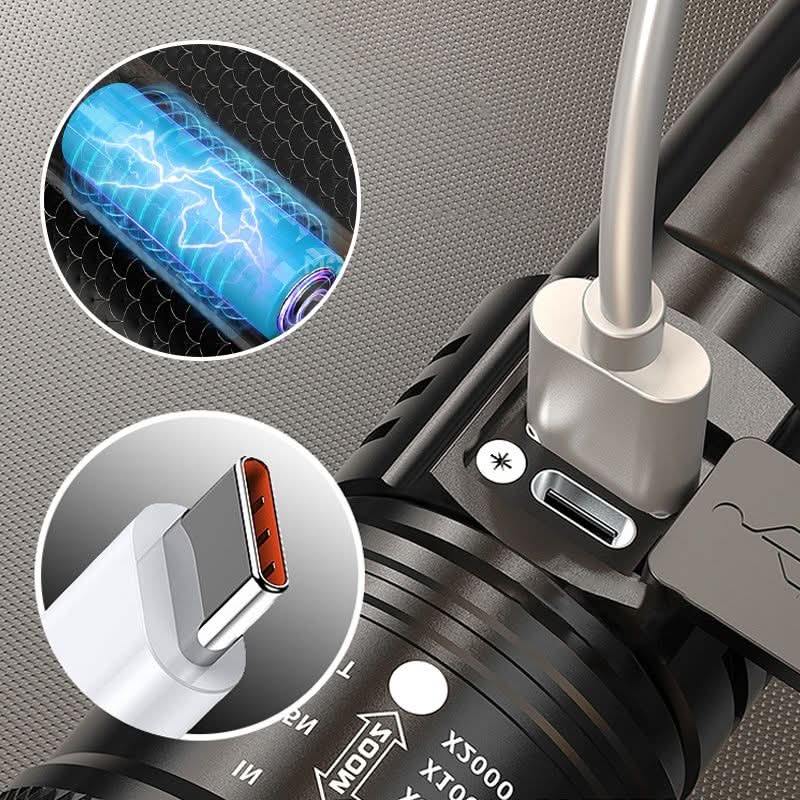 Supersterke zaklamp met zoomfunctie