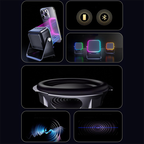 🔊✨ 5-in-1 Draadloze Inductie Speaker & Telefoonstandaard – Krachtig geluid + slimme verlichting!