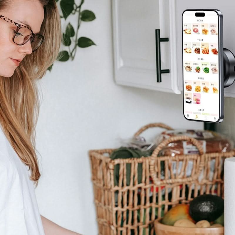 ⚡50% UIT⚡🔥Opvouwbare Draagbare Vacuüm Magnetische Mobiele Telefoonhouder