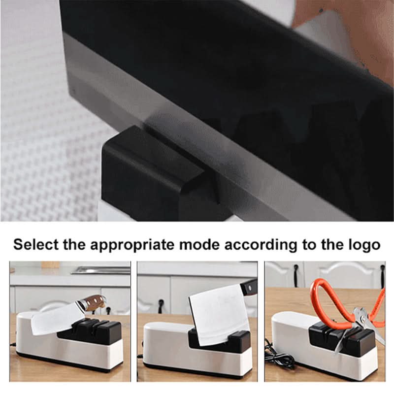 🔪NU 50% KORTING!⚙️Professionele elektrische messenslijper✨Snel en nauwkeurig slijpen. meerdere hoeken voor keuken- en buitenmessen📦
