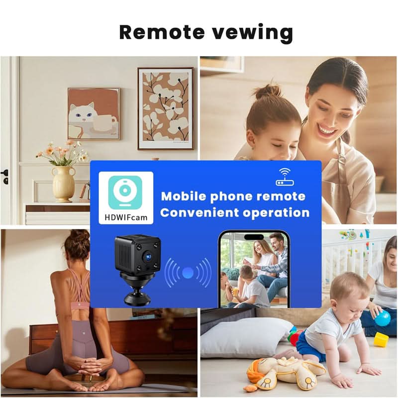 🎉Nieuwjaars Cadeau 50% KORTING!🚨1080P HD Mini Bewakingscamera (Magnetische Montage + Nachtzicht) – Bewegingsdetectie & Wireless: 24/7 Bewakingsveiligheid Zonder Boren!