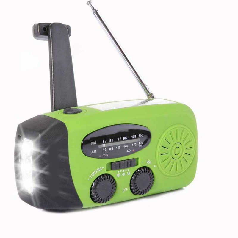 📻 60% korting! ☀️ Noodradio – Werkt op zonne-energie en met een handslinger. oplaadbaar via USB. met weeralarmfunctie. duurzaam en geschikt voor buitengebruik en noodsituaties 🔋