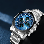 ⌚️Waterdicht militair analoog-digitaal herenhorloge – 48 mm. multifunctioneel & roestvrijstalen band! 🕰️💪