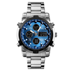 ⌚️Waterdicht militair analoog-digitaal herenhorloge – 48 mm. multifunctioneel & roestvrijstalen band! 🕰️💪