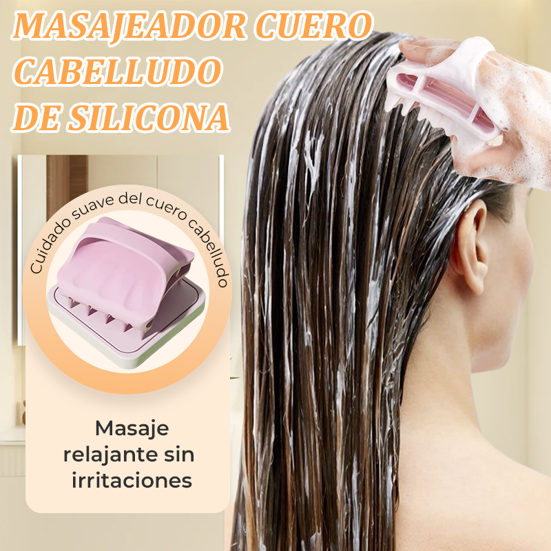 🔥 Siliconen Hoofdhuidmassager