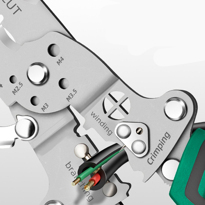 Multifunctionele Opvouwbare Draadstriptang met Spanningstester